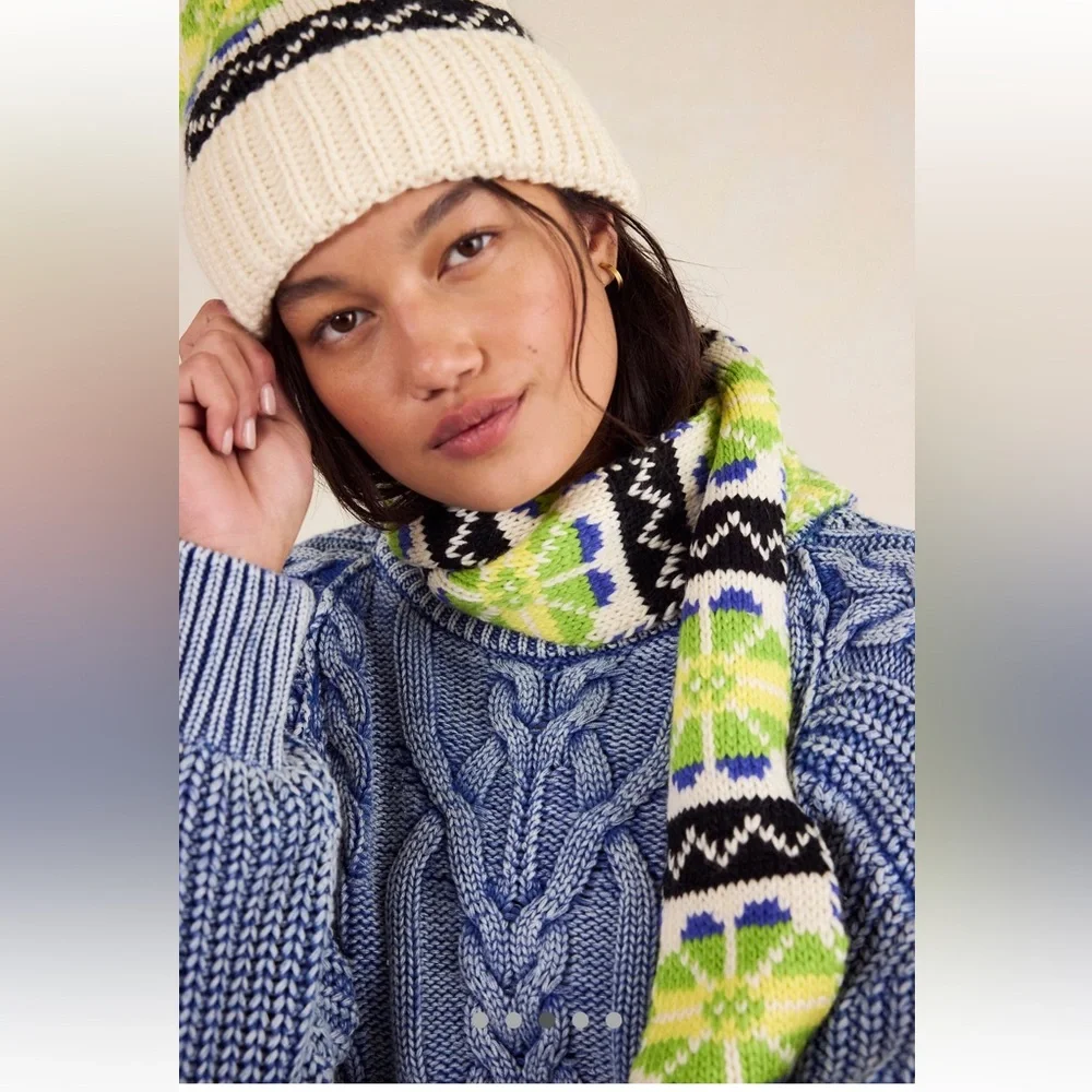 Free People Northern Lights Beanie + Scarf Set! NWT!